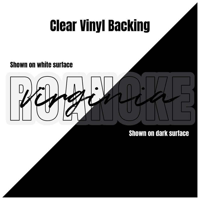 Wood Village Oregon Souvenir Vinyl Decal Sticker Clear Script Design