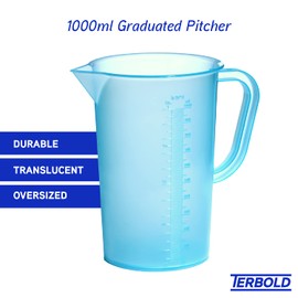 Terbold 1 Liter Measuring Pitcher Graduated (Blue)