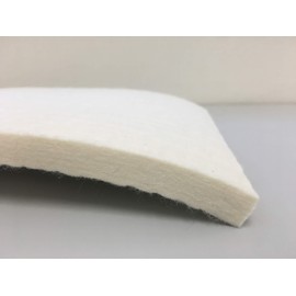 Hane Shop Felt Thick Wool Moisture Absorption 60% or More Fabric 0.4 inch (10 mm) 0.4 inch (1 cm) Extra Thick White