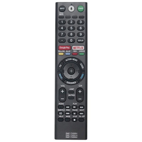 RMF-TX200U Voice Replaced Remote fit for Sony TV XBR-43X800D XBR-49X800D