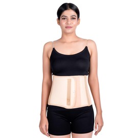 Wonder Care Abdominal Binder for Men and Women/Postpartum Post-Operative Post-Surgery Wrap/Abdomen Navel Umbilical Hernia Support Belt (S)