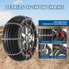 Snow Chains for Car, SUV, Pickup, Truck, Adjustable Portable tire