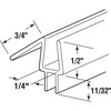 Prime-Line M 6256 Frameless Shower Door Bottom Seal for 1/4