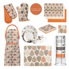 Premier Housewares 1203607 Orange Leaf Coasters - Set of 4,