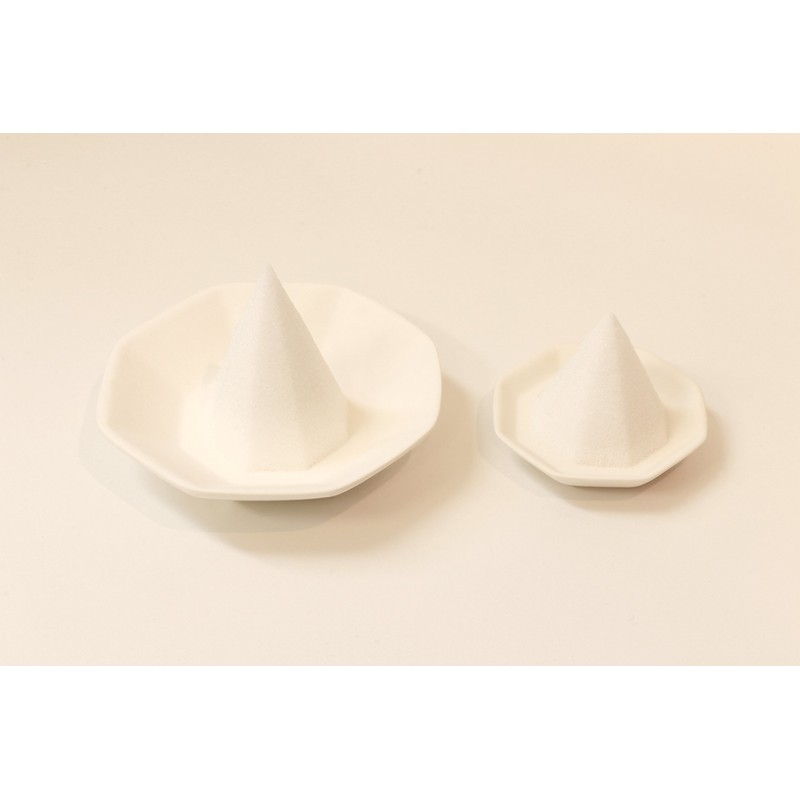 Moa Feteli（モアフェティ） 盛り塩用 開運 八角 素焼き 皿 3寸 5枚セット ＜大＞