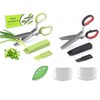 Hitopin 2 x stainless steel kitchen scissors, 5 blades herb