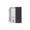Daler-Rowney Ebony Lightly Textured 160gsm A6 Hardback Portrait Sketchbook, Spiral