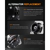 ASAPE 13913 High Output Replacement New Alternator Fit for 2003-2006