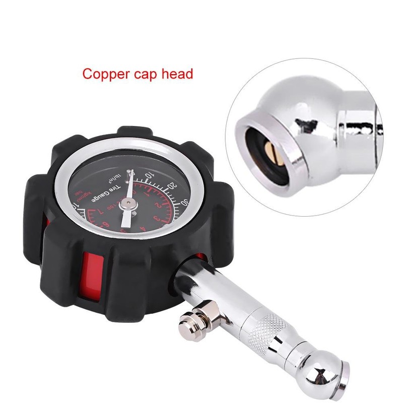 Keenso 0-100PSI Tyre Pressure Gauge Precise Air Pressure Gauge Tester