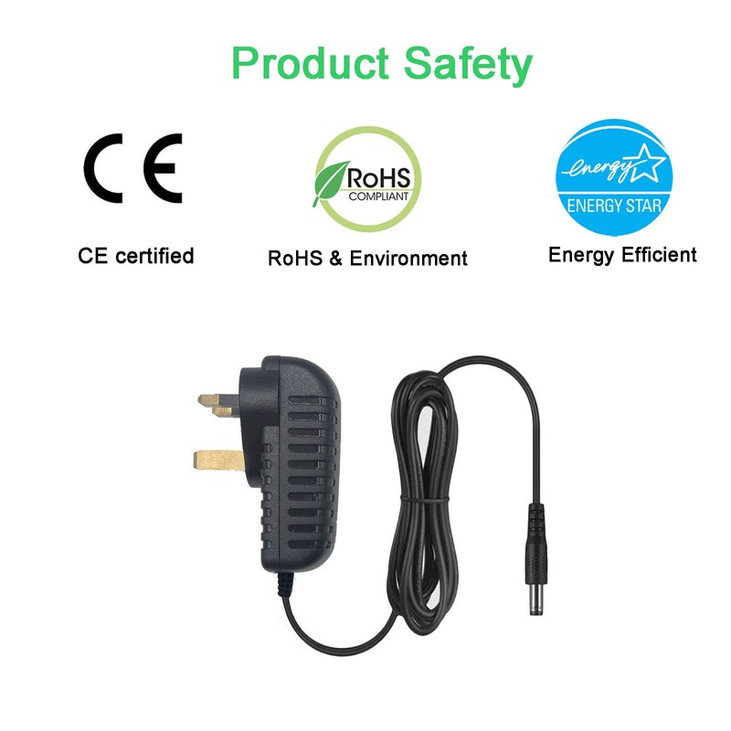 MyVolts 9V power supply adaptor compatible with Roland Octapad SPD-30