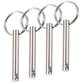 TA-VIGOR 4Pcs Quick Release Pins, 8mm Dia 55mm Length Bimini Top Pin Marine Hardware Carbon Steel for Boat Accessories Marine Hardware