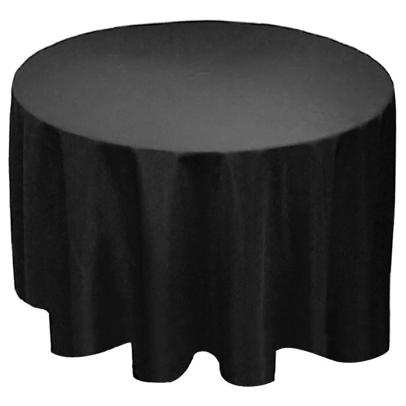 Time to Sparkle Round 90" Polyester Tablecloth, Tablecloth Table Cover