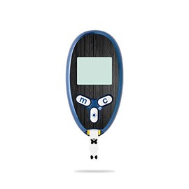 MightySkins Skin Compatible with Abbott Freestyle Lite - Black Wood | Protective, Durable, and Unique Vinyl Decal wrap Cover | Easy to Apply, Remove, and Change Styles | Made in The USA