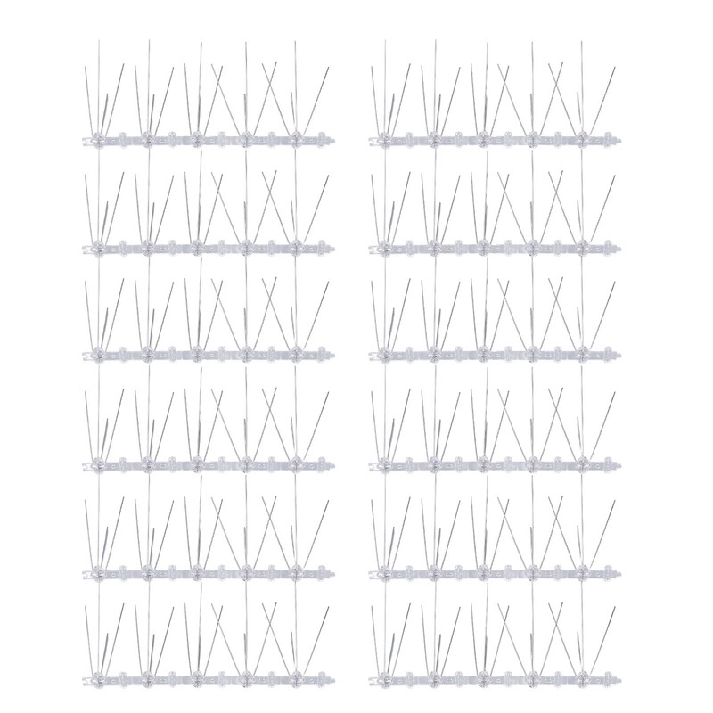 Bird Spikes 304 Stainless Steel Wire Rust Proof Plastic Base