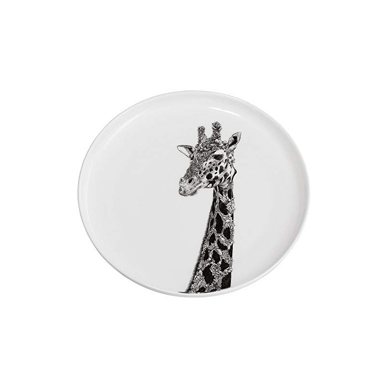 Maxwell & Williams DX0530 African Giraffe Plate - Black and