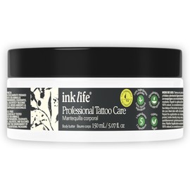 Mantequilla Corporal Profesional para Tatuaje, Humectación y Elasticidad para Piel Tatuada, 150 ml