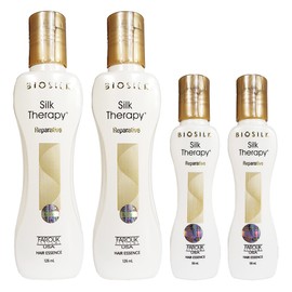 The latest Silk Therapy Reparative Hair Essence consists of 2 x 126ml + 2 x 59ml, 370ml / 최신상 실크테라피 리페러티브 헤어 에센스 126ml 2개 + 59ml 2개 370ml 구성