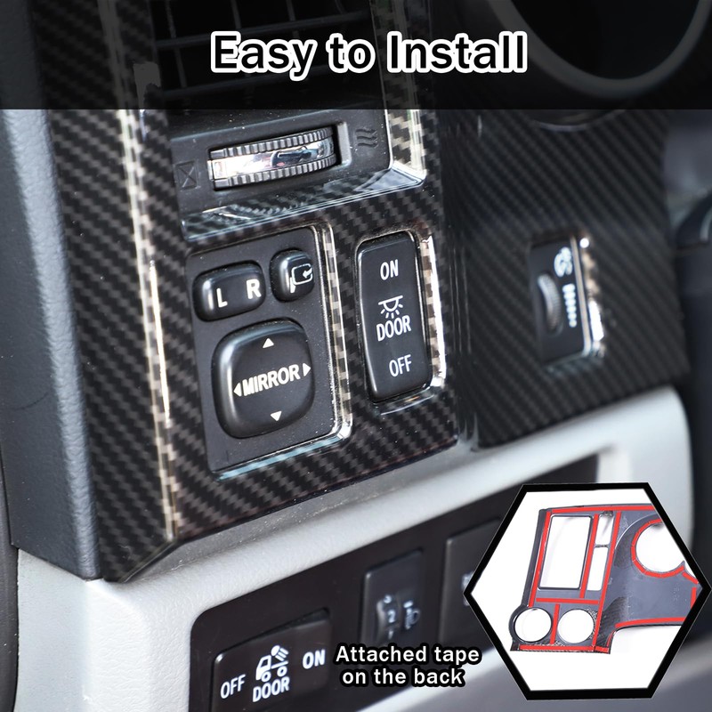 HIRUFAIT Dashboard Panel Frame Cover Trim for Toyota Tundra 2007