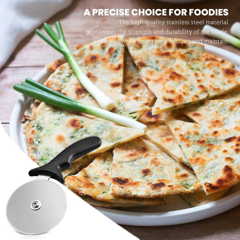 QINXUANGE Pizza Cutter, Professional Pizza Slicer, Stainless Steel Blade and