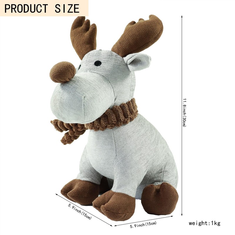 Door Draft Stop-Cute Deer Weighted Door Stopper for Home and