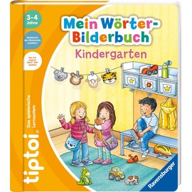 tiptoi Ravensburger Set: My Words Picture Book | Nursery (Children's Book) + 00801 The Pen - with Recording Function + 1x Create Sticker