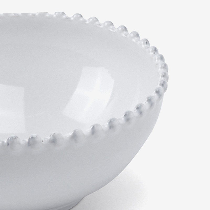 Costanova White Pearl Cotton Dish 19cm Cuisine de Maman /