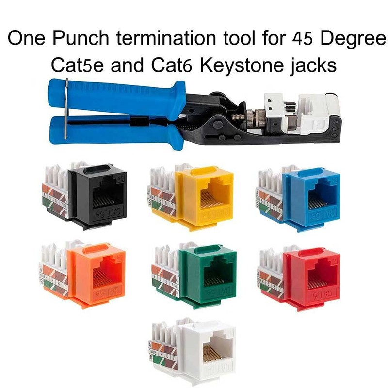 45° Angled Keystone Speed Termination Tool, Fast & Easy Time