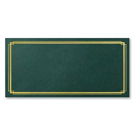 PaperDirect Green Embossed Gold Foil Border Gift Certificate Jackets, 4.5 Inches High x 9.5 Inches Wide, 25 Count, for School, Work, Appreciation Awards