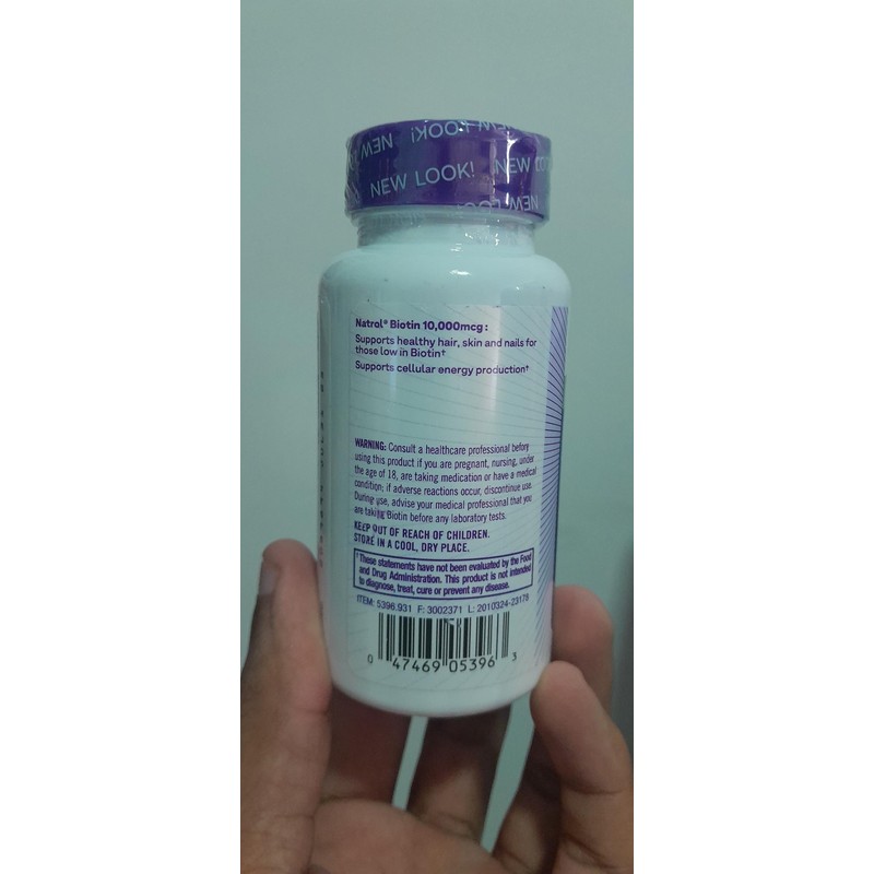 Natrol Biotin Max 10000 Mcg, 100 Tablets