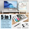 AFOOYO Pegboard Monitor Stand Riser,Computer Monitor Stand with 2 Hooks