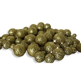 BANBERRY DESIGNS Gold Iridescent Foam Balls - 5 Bag Set of Glitter Vase Filler Decorative Balls â Table Scatter Decorations â Gold Party DÃ©cor