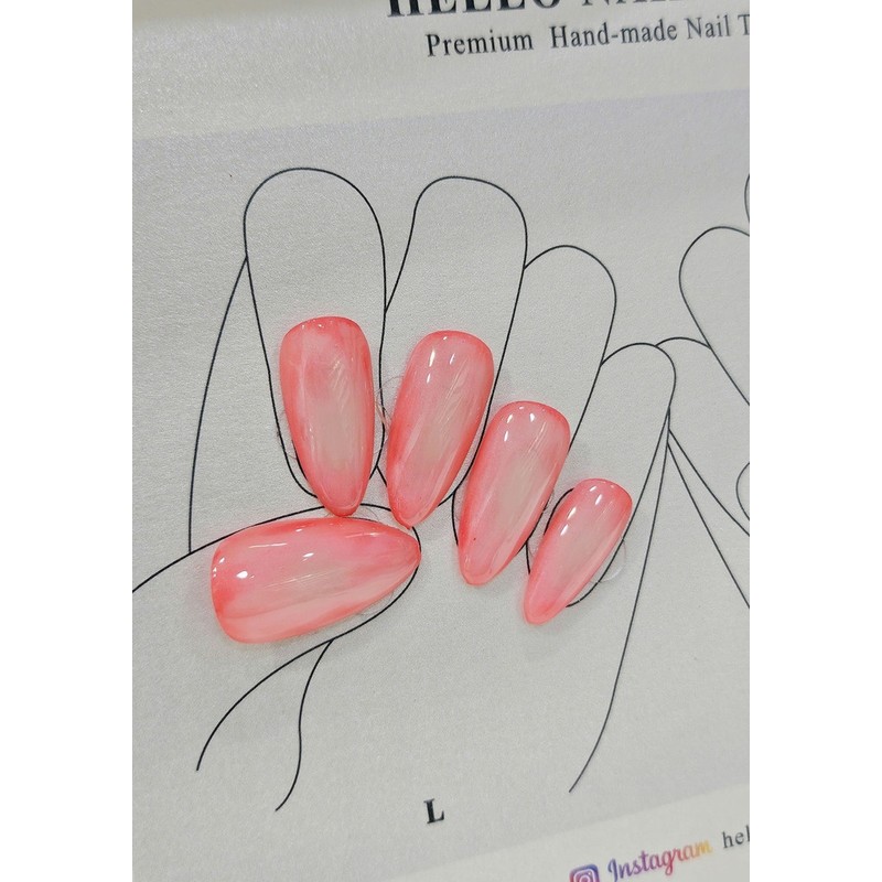 hello.Fruit Glow nail - Long Coffin / hello.Fruit Glow nail