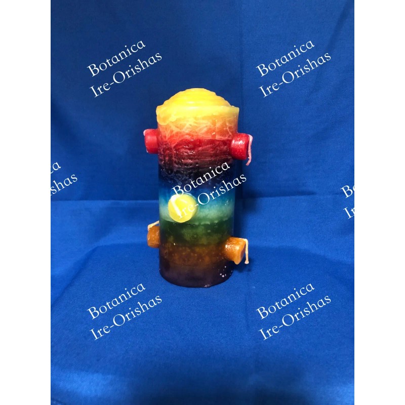 7 Mecha Vela 7 potencia colores 7 Wick Candle religion