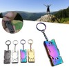 gofidin Double Pipe Whistle Pendant Keychain High Decibel Outdoor Survival