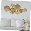 OSALADI 1set Metal Circle Wall Art Modern Decorative Sculpture for