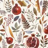 20 Lunch Napkins Pomegranate Leaves Autumn 33 cm