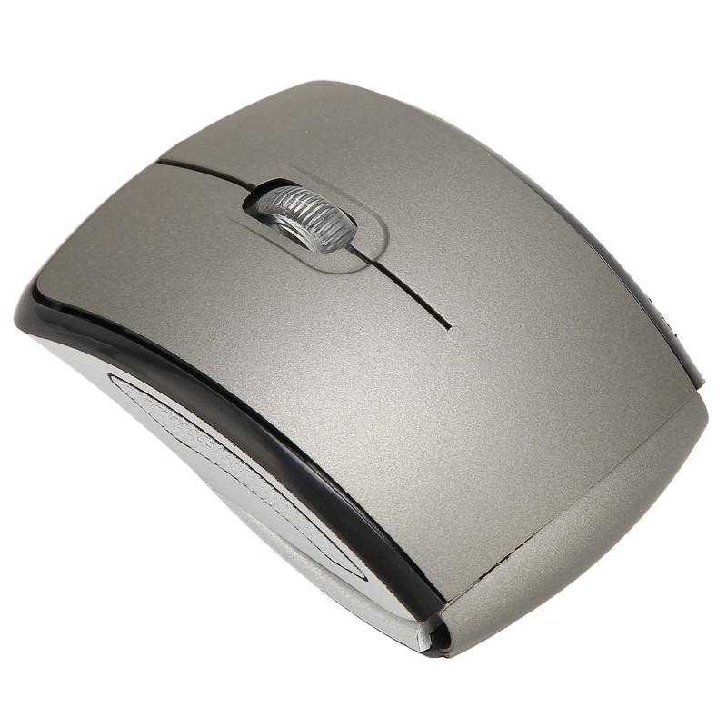 Akozon Folding Wireless Mouse, Receiver for PC Laptop Foldable Computer