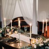 10 inch Natural White Beeswax Taper Candles Set of 6,