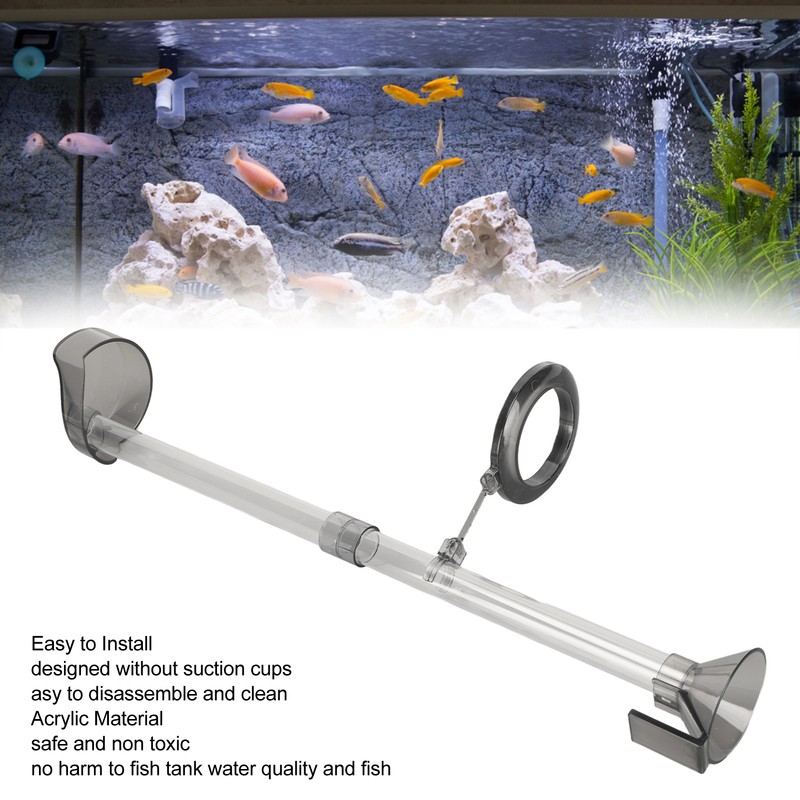 Aquarium Feeding Tube Dish Prevent Floating Acrylic Shrimp Feeding Tube