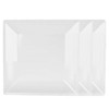 TrueCraftware- 8-1/4” x 8-1/4” Square Plate Passion White Color Melamine