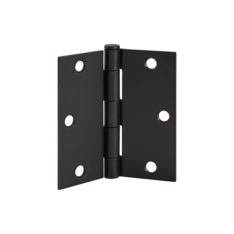 Bisagras Para Puertas de Madera 3x3 Pulgadas Negro Mate Bisagra