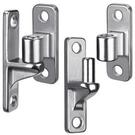 Dolibest Heavy Duty 304 Stainless Steel Gate Hinges, Non-Welded One-Piece Design, Wall Mount Gate Hinges with 5/8'', Post Mounting for Farm Gates Wall/Wooden Fences, 600 lbs Capacity, (2 Set)