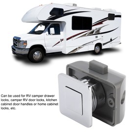 Tissting Zip Push Button Cabinet Lock, Keyless Cabinet Knobs Locks RV Compartment Lock Push Button Cabinet Knobs for Yachts, Motorhomes, Caravans