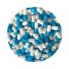 DR T & T 100 Empty Gelatine blue white capsules