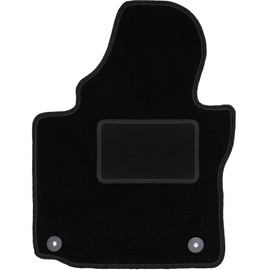 Wielganizator Car Mat - Suitable for Volkswagen Caddy 2K Minivan 2004-2010 - Velour - Car Accessories - Car Floor Mats - Floor Mat Car - 1 Piece - Black