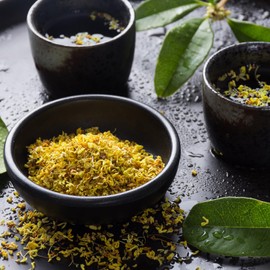 CoolCrafts Dried Osmanthus Fragrans Natural Osmanthus Tea Golden Dry Osmanthus Flowers- 2oz (60g)