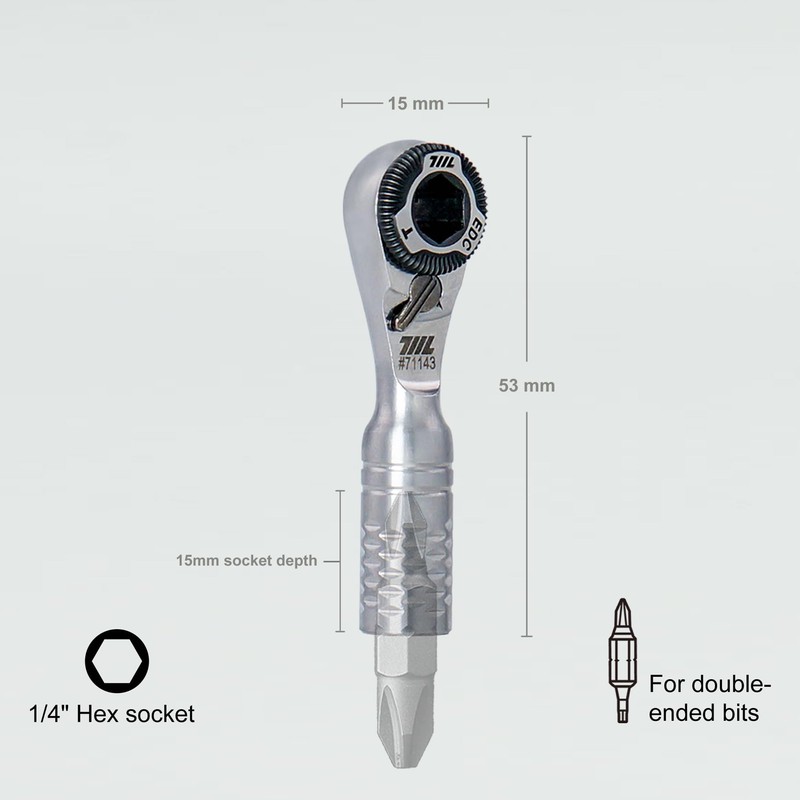 711L Mini Ratchet Wrench TG - One of The World's