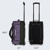 Pacific Gear Wheeled Rolling Duffel Bag, Durable Design, Telescoping Handle,