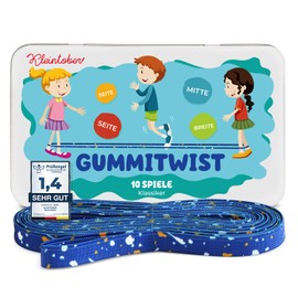 Kleintober Premium Rubber Twist I with Instructions I Rubber Twist Children I Indoor & Outdoor Games I Rubber Twist Girls & Boys I Bouncy Games for Children I with Bouncy Rubber Certificate I