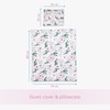 3 piece set Duvet Cover Pillowcase and Fitted Sheet for